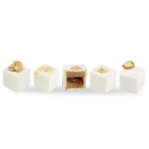 CUBE DE NEIGE DORÉ
